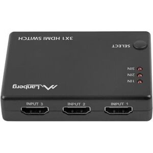 Lanberg SWV-HDMI-0003 Video Switch - 4K HDMI 4 Ports Lanberg SWV-HDMI-0003 Video Switch - 4K HDMI 4 Ports