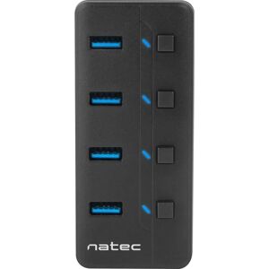 Natec Mantis USB 2.0 Tipo-B 5000 Mbit/s - Concentrador USB Natec Mantis USB 2.0 Tipo-B 5000 Mbit/s - Concentrador USB