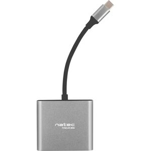 Natec NMP-1607 USB Hub - Grå Kompakt 4K HDMI Natec NMP-1607 USB Hub - Grå Kompakt 4K HDMI