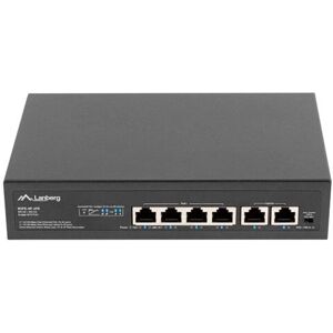 Lanberg RSFE-4P-2FE-60 Netzwerkswitch - 6 Ports, 1U, Schwarz Lanberg RSFE-4P-2FE-60 Netzwerkswitch - 6 Ports, 1U, Schwarz