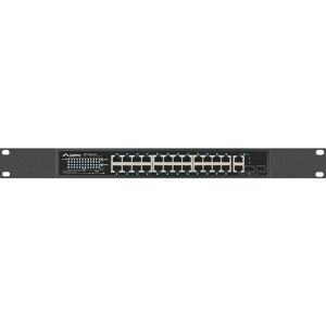 Lanberg RSFE-24P-2C-360 - Nätverksswitch - Ostyrd Gigabit PoE - 24 Portar - Svart Lanberg RSFE-24P-2C-360 - Nätverksswitch - Ostyrd Gigabit PoE - 24 Portar - Svart