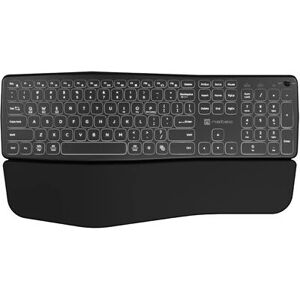 Tastiera Bluetooth wireless NATEC Porifera - Ergonomica, Nera, US Tastiera Bluetooth wireless NATEC Porifera - Ergonomica, Nera, US