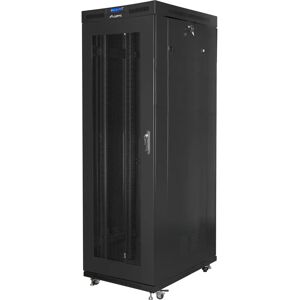 Armadio rack Lanberg 27U - Porta in rete, LCD, 800x1200 - Nero Armadio rack Lanberg 27U - Porta in rete, LCD, 800x1200 - Nero