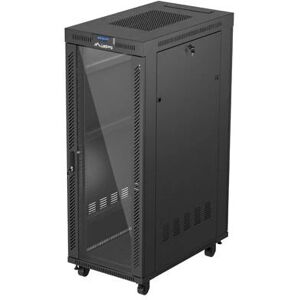 Armadio rack Lanberg FF01-6032-12BL - 32U, Nero, Porta in vetro Armadio rack Lanberg FF01-6032-12BL - 32U, Nero, Porta in vetro