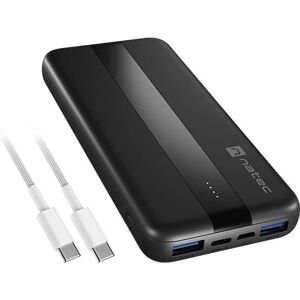 Powerbank Natec NPB-2294 - 10000mAh, Musta, USB-C & USB-A Powerbank Natec NPB-2294 - 10000mAh, Musta, USB-C & USB-A