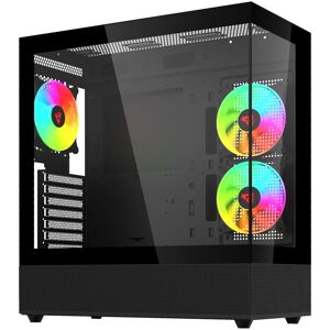 Boîtier ordinateur Savio SIGMA X1 - Noir - ATX - mATX - ITX Boîtier ordinateur Savio SIGMA X1 - Noir - ATX - mATX - ITX