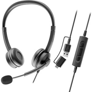 Cuffie cablate Axtel AXH-FLOWUCDC - Ufficio/Call center - Nero Cuffie cablate Axtel AXH-FLOWUCDC - Ufficio/Call center - Nero