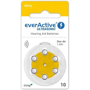 Everactive PA10 Hoortoestelbatterijen - 60 Stuks Everactive PA10 Hoortoestelbatterijen - 60 Stuks