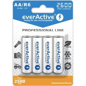 Piles rechargeables NiMH AA Everactive EVHRL6-2600 - Ligne Professionnelle Piles rechargeables NiMH AA Everactive EVHRL6-2600 - Ligne Professionnelle