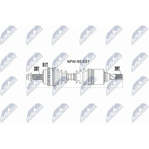Nissan Interstar Drive Shaft - Suitable for Nissan Interstar Nissan Interstar Drive Shaft - Suitable for Nissan Interstar