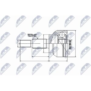 NTY Drive Shaft Joint Set - Compatible with Renault, Mazda NTY Drive Shaft Joint Set - Compatible with Renault, Mazda