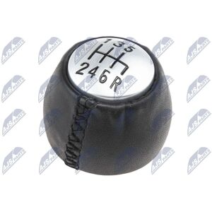Alfa Romeo GZB-AR-001 Leather 6-Speed Gear Shift Knob - Gear Shift Knob Alfa Romeo GZB-AR-001 Leather 6-Speed Gear Shift Knob - Gear Shift Knob
