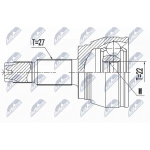 NTY NPZ-FT-057 Drive Shaft Joint Set - Front Axle, Manual Transmission NTY NPZ-FT-057 Drive Shaft Joint Set - Front Axle, Manual Transmission