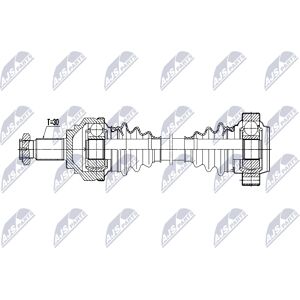 NTY NPW-BM-207 Hinterachsantriebswelle für BMW - 598mm, 30 Zähne NTY NPW-BM-207 Hinterachsantriebswelle für BMW - 598mm, 30 Zähne