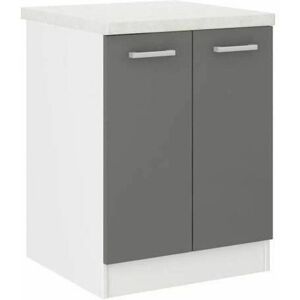 Mueble de melamina plástica gris de BigBuy Home - 60x47x82 cm Mueble de melamina plástica gris de BigBuy Home - 60x47x82 cm