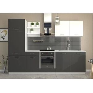 CUISINIER - GRAPHIT 270cm - Graphite - Kitchen Cabinet Set CUISINIER - GRAPHIT 270cm - Graphite - Kitchen Cabinet Set