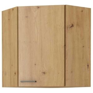 CUISINIER Placard d'angle Modena - 89x89cm, Chêne et Noir Mat - Rangement Cuisine - Publicité CUISINIER Placard d'angle Modena - 89x89cm, Chêne et Noir Mat - Rangement Cuisine - Publicité