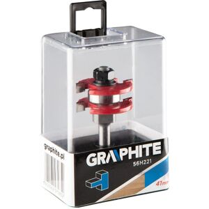 Fresa Graphite 56H221 - Tagliatore spalla, Carburo, 41mm diametro, 6,35mm altezza, Gambo 8mm Fresa Graphite 56H221 - Tagliatore spalla, Carburo, 41mm diametro, 6,35mm altezza, Gambo 8mm