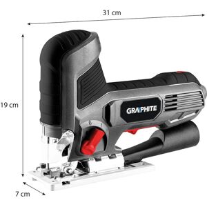 Sega a jigsaw Graphite - Velocità variabile, Impugnatura ergonomica - Utensile elettrico Sega a jigsaw Graphite - Velocità variabile, Impugnatura ergonomica - Utensile elettrico