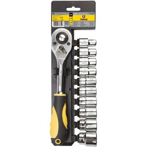 Set de 10 llaves Allen y llave de carraca Topex - versátil, duradero, 11 piezas Set de 10 llaves Allen y llave de carraca Topex - versátil, duradero, 11 piezas