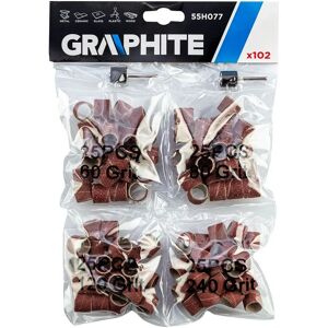 Graphite 55H077 Utensile Rotante - Set di Nastri Abrasivi Graphite 55H077 Utensile Rotante - Set di Nastri Abrasivi