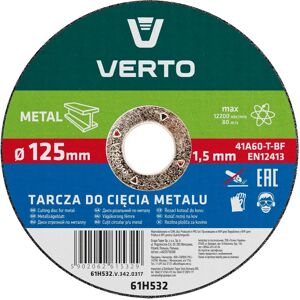 Accessoire pour meuleuse Verto 61H532 - Disque de coupe en acier 125mm - Publicité Accessoire pour meuleuse Verto 61H532 - Disque de coupe en acier 125mm - Publicité