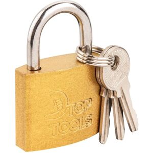 Serrure en fonte TOP TOOLS 30 mm avec 2 clés - Cadenas - Publicité Serrure en fonte TOP TOOLS 30 mm avec 2 clés - Cadenas - Publicité