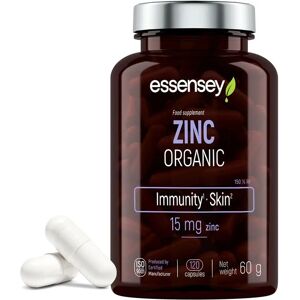 Essensey Zinc Organic - 15mg, 120 capsules - Dietary Supplement Essensey Zinc Organic - 15mg, 120 capsules - Dietary Supplement