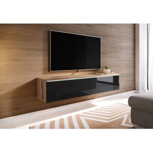 Muebles Slavic Wotan/Schwarz Hochglanz TV Lowboard - TV Lowboard Muebles Slavic Wotan/Schwarz Hochglanz TV Lowboard - TV Lowboard