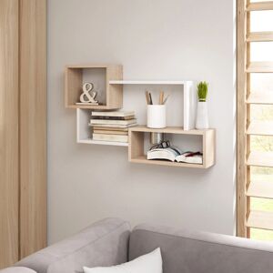 Estantería de pared Bratex TRIO 05 - Estilo Escandinavo Modern, Tablero Laminado Duradero, Montaje Fácil Estantería de pared Bratex TRIO 05 - Estilo Escandinavo Modern, Tablero Laminado Duradero, Montaje Fácil