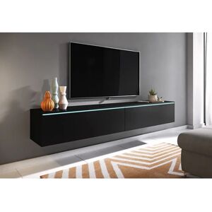 INOSIGN Vera Mueble de TV - 180cm negro moderno INOSIGN Vera Mueble de TV - 180cm negro moderno