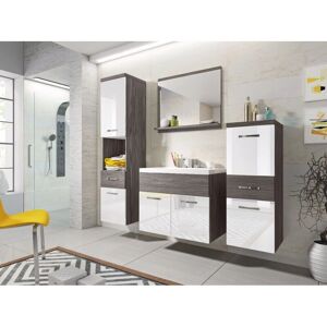 MUEBLES SLAVIC Badezimmermöbel-Set Weiß/Bodega - Badezimmer Typ MUEBLES SLAVIC Badezimmermöbel-Set Weiß/Bodega - Badezimmer Typ