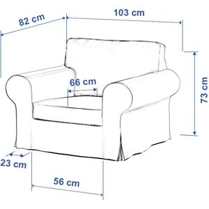 Dekoria Ektorp Möbelbezug - Grau - Passt auf IKEA Sessel Dekoria Ektorp Möbelbezug - Grau - Passt auf IKEA Sessel