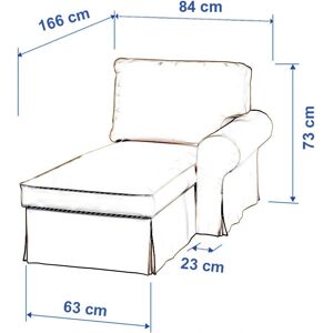 IKEA Ektorp rechte Chaiselounge Bezug - Samtbezug IKEA Ektorp rechte Chaiselounge Bezug - Samtbezug