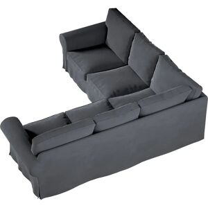 Dekoria Ektorp Ecksofa Überzug - Grau / Schwarz, Grau - 240/136x82x73 cm Dekoria Ektorp Ecksofa Überzug - Grau / Schwarz, Grau - 240/136x82x73 cm