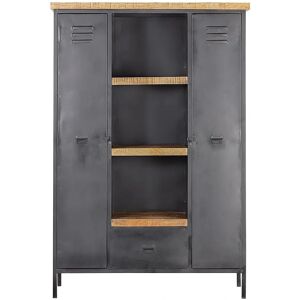 Dekoria Factory Regal 120x41x181cm - Schwarz, Mango - Regal Dekoria Factory Regal 120x41x181cm - Schwarz, Mango - Regal