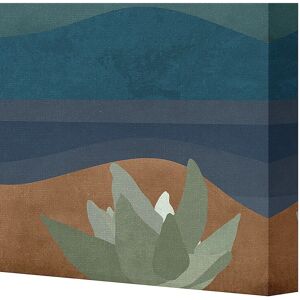 Dekoria Leinwandbild - View - Blau, Türkis, Braun - 50x70cm Dekoria Leinwandbild - View - Blau, Türkis, Braun - 50x70cm