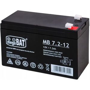 Akumulatory UPS MPL megaBAT MB 7.2-12 - 12V 7,2Ah, Czarny Akumulatory UPS MPL megaBAT MB 7.2-12 - 12V 7,2Ah, Czarny