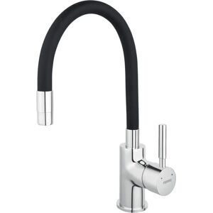 NOVASERVIS Ferro - Küchenarmatur mit flexiblem Auslauf - Schwarz/Chrom - Wasserhahn NOVASERVIS Ferro - Küchenarmatur mit flexiblem Auslauf - Schwarz/Chrom - Wasserhahn