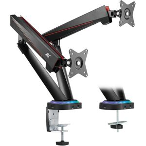 NanoRS Podwójna podpórka do gier na 2 monitory - 17-32 cali, VESA 75x75/100x100 NanoRS Podwójna podpórka do gier na 2 monitory - 17-32 cali, VESA 75x75/100x100