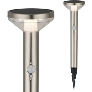 Lampa solarna LED Maclean MCE465 C/M - Chrom matowy - 3 tryby oświetlenia - IP44 Lampa solarna LED Maclean MCE465 C/M - Chrom matowy - 3 tryby oświetlenia - IP44