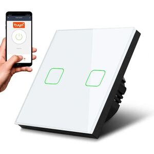 Maclean MCE717W Smart WiFi Double Touch Switch - Wall Type Maclean MCE717W Smart WiFi Double Touch Switch - Wall Type