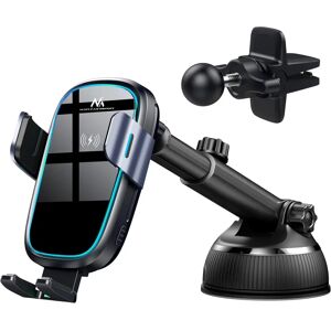 Maclean Car Mount Wireless Charger - 4.7-6.7 inch, 15W, Auto Lock Maclean Car Mount Wireless Charger - 4.7-6.7 inch, 15W, Auto Lock