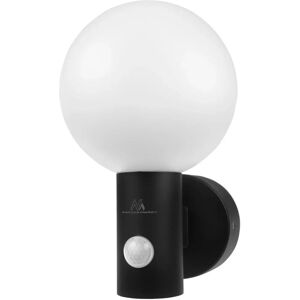 Maclean 400 - Czarna lampa LED z czujnikiem ruchu - IP65 na zewnątrz Maclean 400 - Czarna lampa LED z czujnikiem ruchu - IP65 na zewnątrz