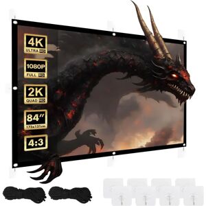 Écran de projection universel MacLean MC-166 84 pouces - Publicité Écran de projection universel MacLean MC-166 84 pouces - Publicité