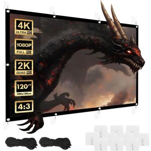 Écran de projection portable MacLean MC-169 120" - Écran de projection - Publicité Écran de projection portable MacLean MC-169 120" - Écran de projection - Publicité