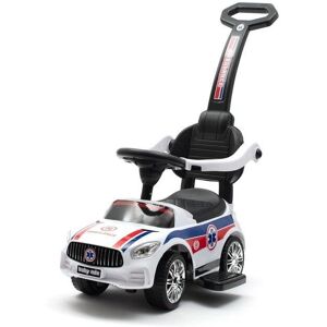 Baby Mix AMBULANCE Biały Samochód na pchanie z dźwiękiem i odłączaną kierownicą Baby Mix AMBULANCE Biały Samochód na pchanie z dźwiękiem i odłączaną kierownicą