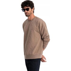 Hanorac Ombre pentru bărbați cu croială lejeră și litere în relief - hanorac casual Hanorac Ombre pentru bărbați cu croială lejeră și litere în relief - hanorac casual