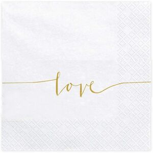 PartyDeco Serviettes en Papier Mariage Amour - Serviettes en Papier - Publicité PartyDeco Serviettes en Papier Mariage Amour - Serviettes en Papier - Publicité