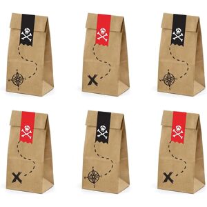 PartyDeco TNS9-031 Lunch Box - Lunch Bag - Pirates Theme - 6 pcs PartyDeco TNS9-031 Lunch Box - Lunch Bag - Pirates Theme - 6 pcs